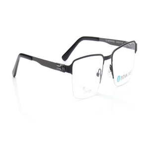 Image 2 of Black Rectangle Eyeglasses for Men from Titan Available at Titan Eye+