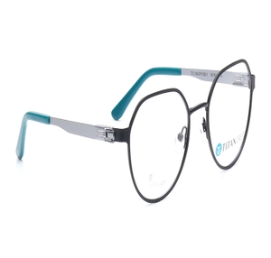 Image 2 of Black Geometric Eyeglasses for Men and Women from Titan Available at Titan Eye+