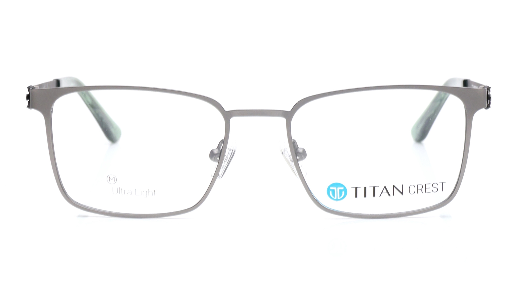 Image 1 of Grey Rectangle Eyeglasses for Men from Titan Available at Titan Eye+