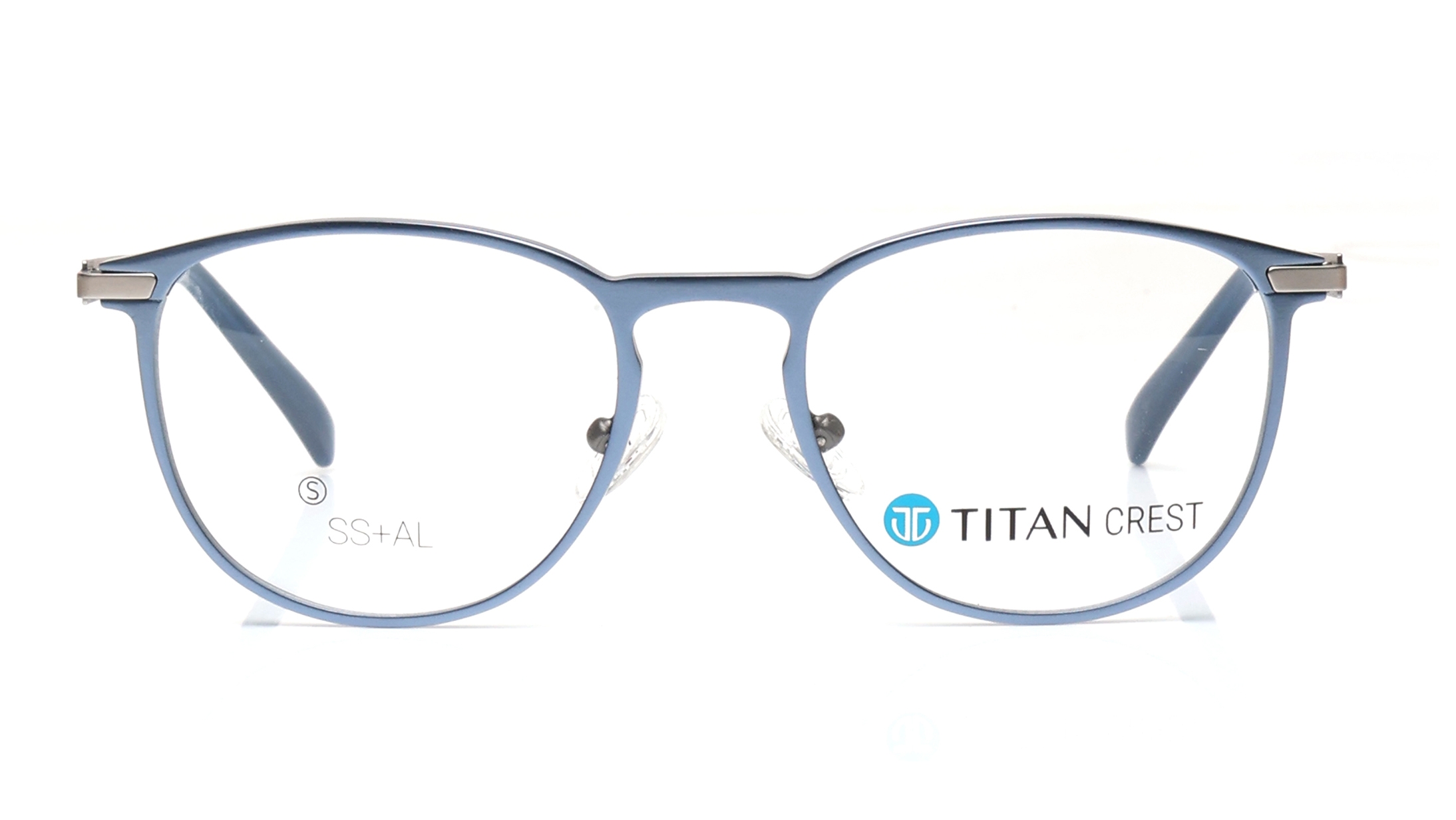 Image 1 of Blue Phantos Eyeglasses for Men and Women from Titan Available at Titan Eye+