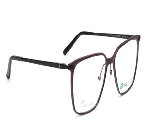 Image 2 of Maroon Square Eyeglasses for Men from Titan Available at Titan Eye+