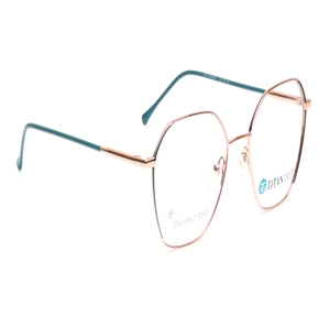 Image 2 of Rose Gold Geometric Eyeglasses for Men and Women from Titan Available at Titan Eye+