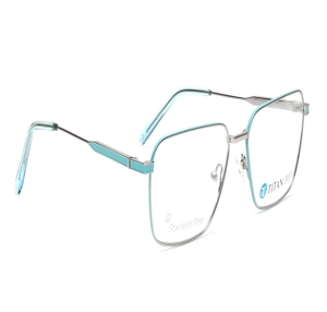 Image 2 of Gun Metal Square Eyeglasses for Men from Titan Available at Titan Eye+
