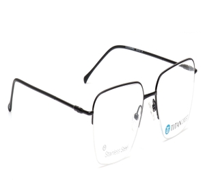 Image 2 of Black Square Eyeglasses for Men from Titan Available at Titan Eye+