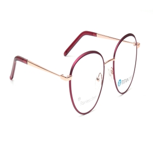 Image 2 of Maroon Round Eyeglasses for Men and Women from Titan Available at Titan Eye+
