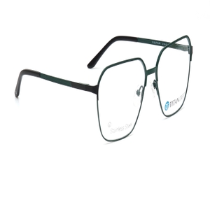 Image 2 of Green Square Eyeglasses for Men from Titan Available at Titan Eye+