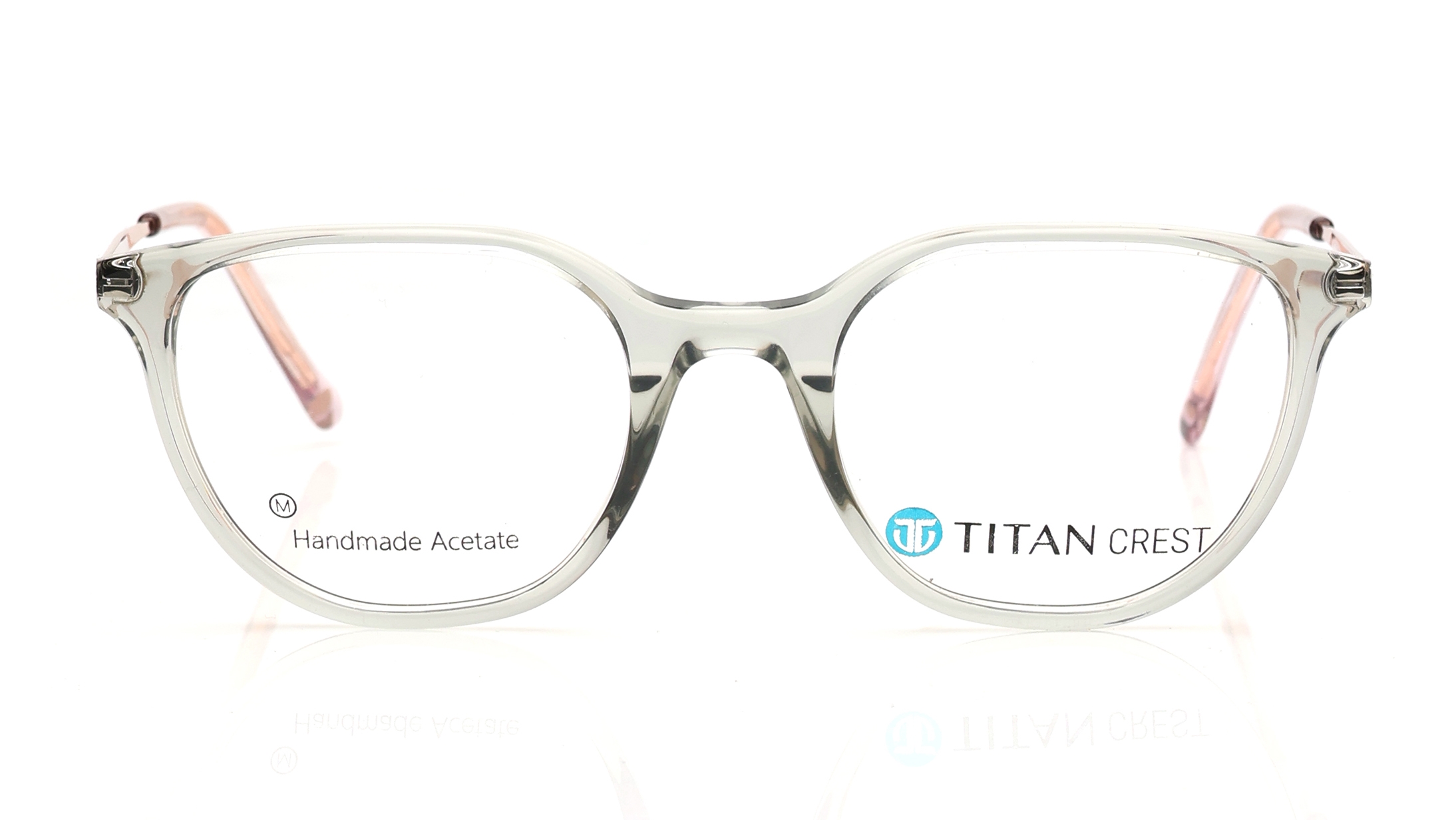 Image 1 of Green Geometric Eyeglasses for Women from Titan Available at Titan Eye+
