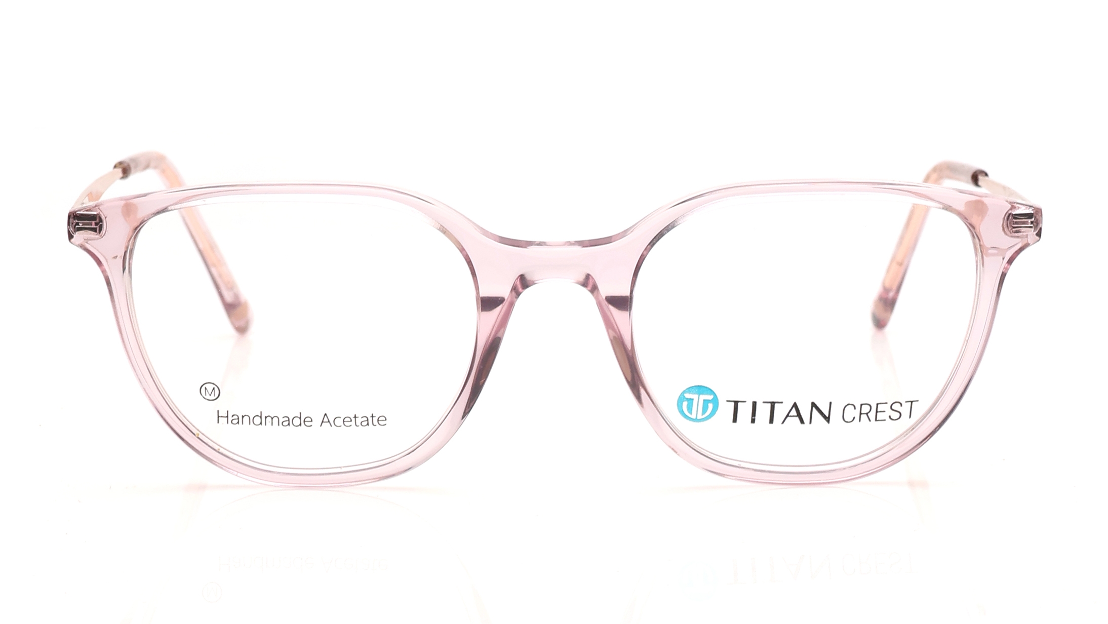 Image 1 of Purple Geometric Eyeglasses for Women from Titan Available at Titan Eye+