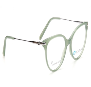 Image 2 of Green CatEye Eyeglasses for Women from Titan Available at Titan Eye+