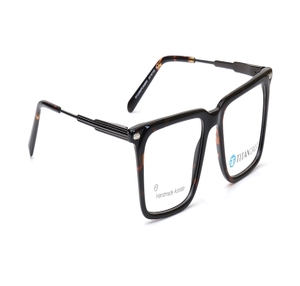 Image 2 of Black Square Eyeglasses for Men from Titan Available at Titan Eye+