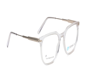Image 2 of Transparent Square Eyeglasses for Men and Women from Titan Available at Titan Eye+