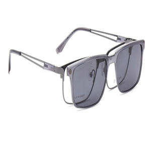 Image 2 of Grey Rectangle Eyeglasses for Men and Women from Titan Available at Titan Eye+