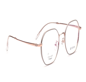 Image 2 of Pink Geometric Eyeglasses for Men and Women from Titan Available at Titan Eye+