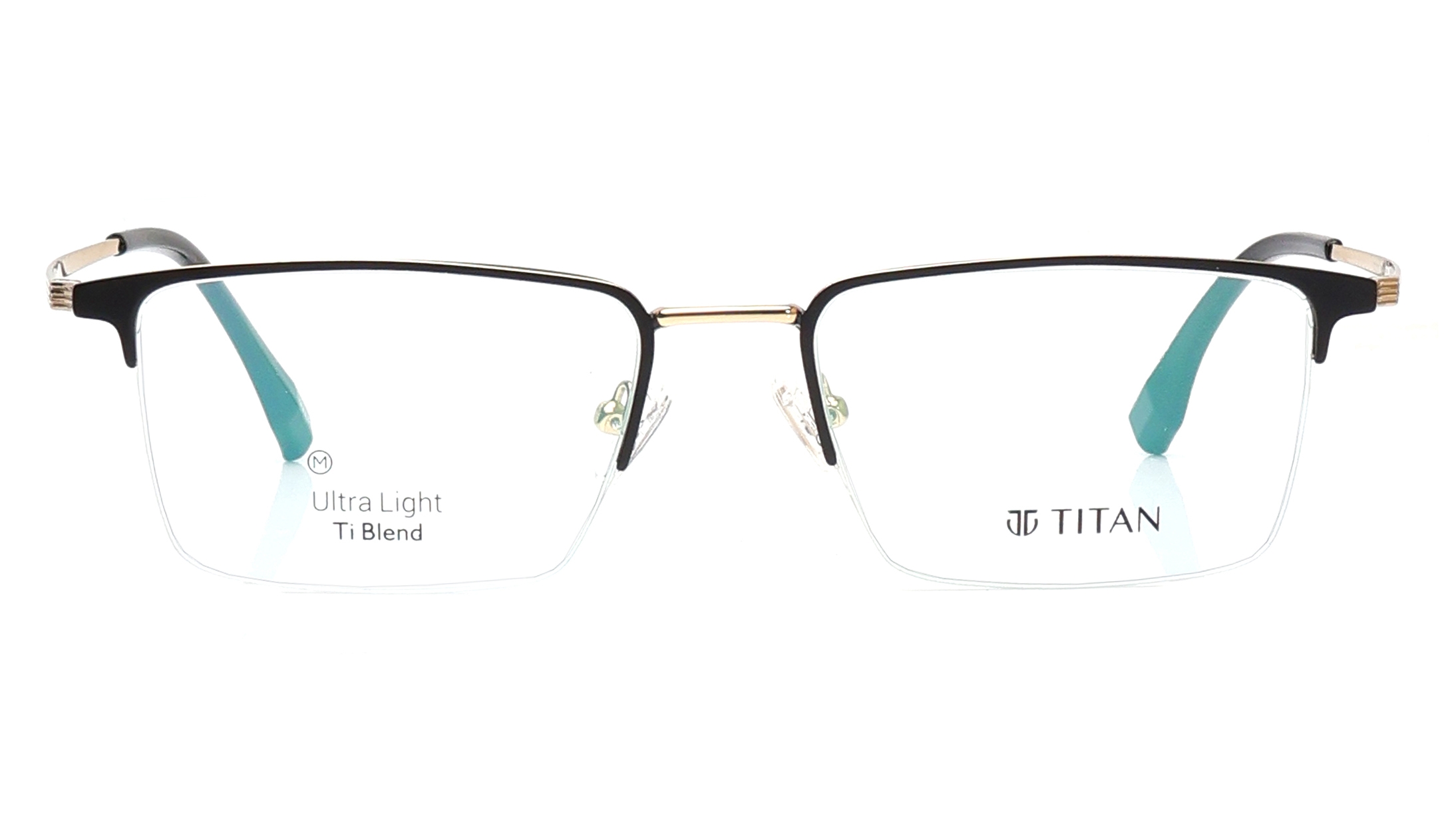 Image 1 of Black Rectangle Eyeglasses for Men and Women from Titan Available at Titan Eye+