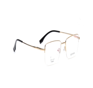 Image 2 of Gold Rectangle Eyeglasses for Men and Women from Titan Available at Titan Eye+