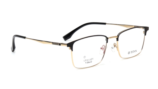 Image 2 of Black Wayfarer Eyeglasses for Men from Titan Available at Titan Eye+