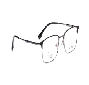 Image 2 of Black Square Eyeglasses for Men from Titan Available at Titan Eye+