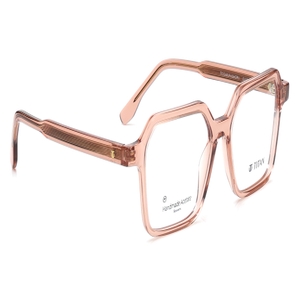 Image 2 of Peach Geometric Eyeglasses for Men and Women from Titan Available at Titan Eye+