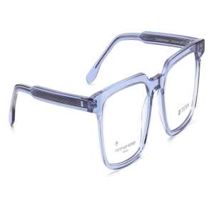 Image 2 of Blue Rectangle Eyeglasses for Men and Women from Titan Available at Titan Eye+