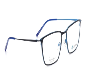 Image 2 of Black Square Eyeglasses for Men from Titan Available at Titan Eye+