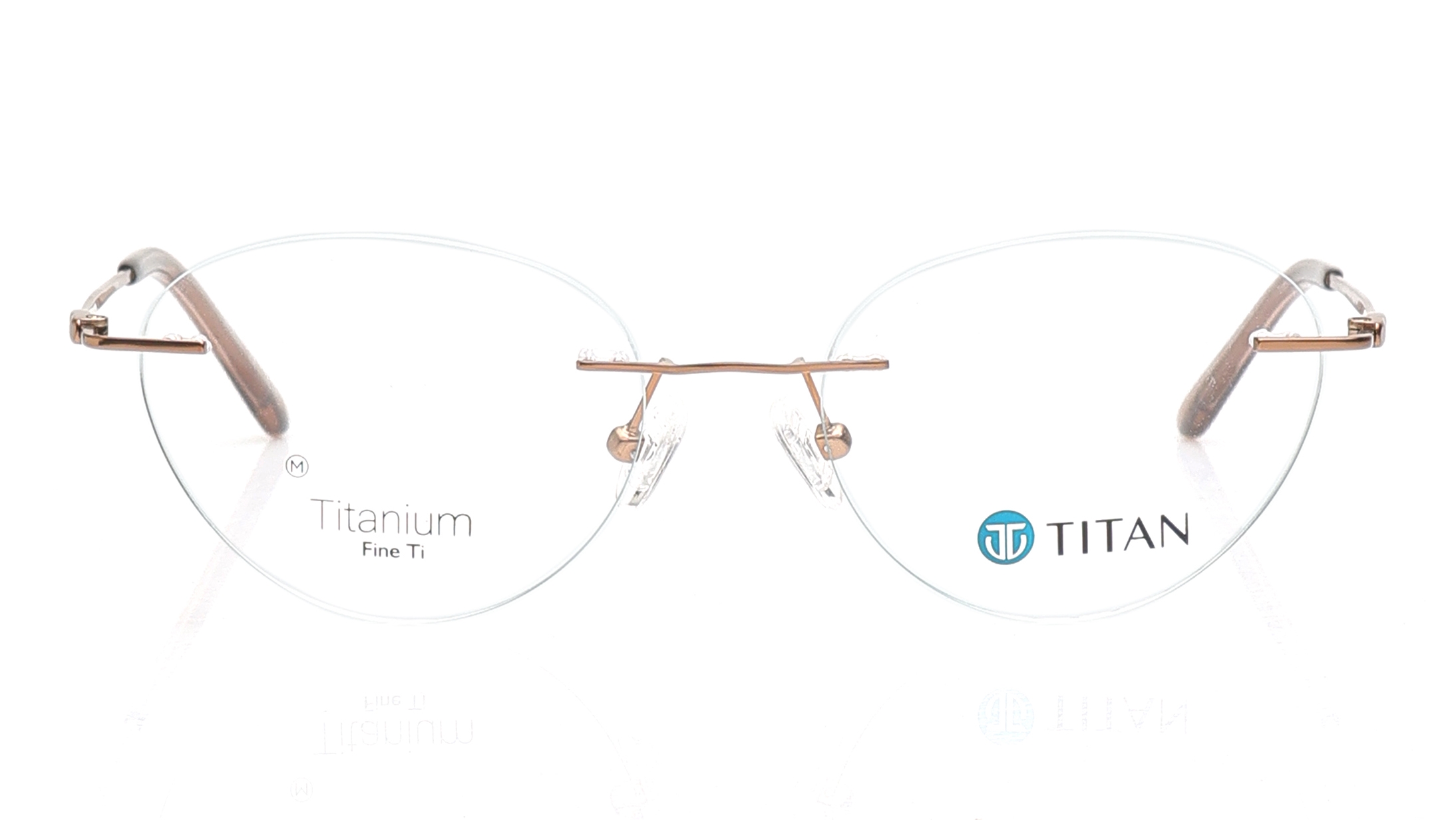 Image 1 of Bronze CatEye Eyeglasses for Women from Titan Available at Titan Eye+