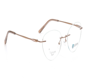 Image 2 of Bronze CatEye Eyeglasses for Women from Titan Available at Titan Eye+