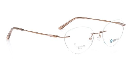 Image 2 of Bronze CatEye Eyeglasses for Women from Titan Available at Titan Eye+