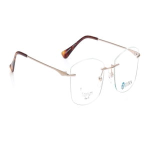 Image 2 of Gold Rectangle Eyeglasses for Men from Titan Available at Titan Eye+