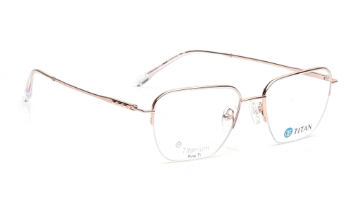 Image 2 of Rose Gold Square Eyeglasses for Women from Titan Available at Titan Eye+