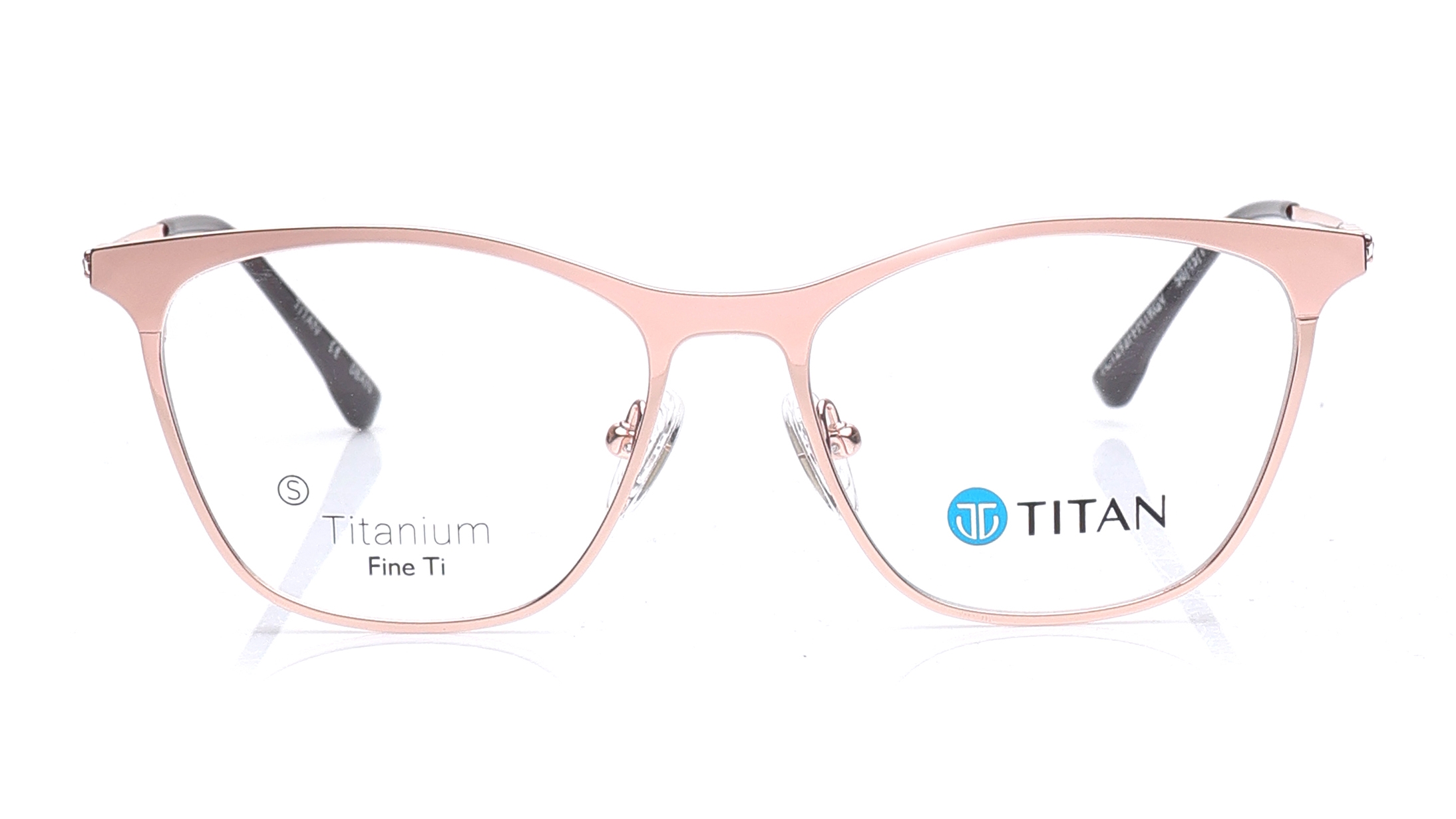 Image 1 of Rose Gold CatEye Eyeglasses for Women from Titan Available at Titan Eye+