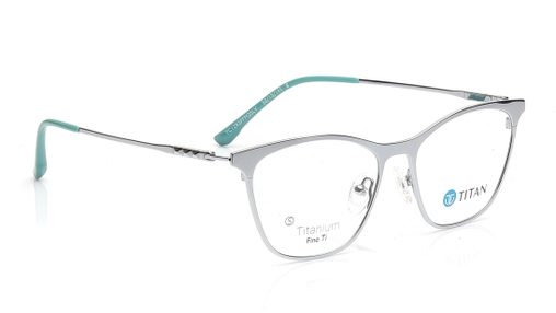 Image 2 of Silver CatEye Eyeglasses for Women from Titan Available at Titan Eye+