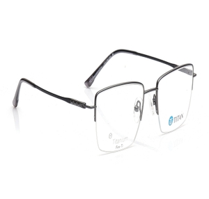 Image 2 of Gun Metal Rectangle Eyeglasses for Men and Women from Titan Available at Titan Eye+
