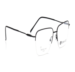 Image 2 of Black Square Eyeglasses for Men from Ace by Titan Available at Titan Eye+