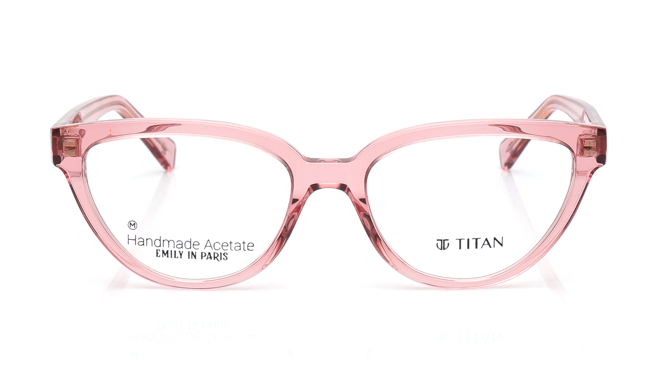 Image 1 of Pink CatEye Eyeglasses for Women from Titan Available at Titan Eye+
