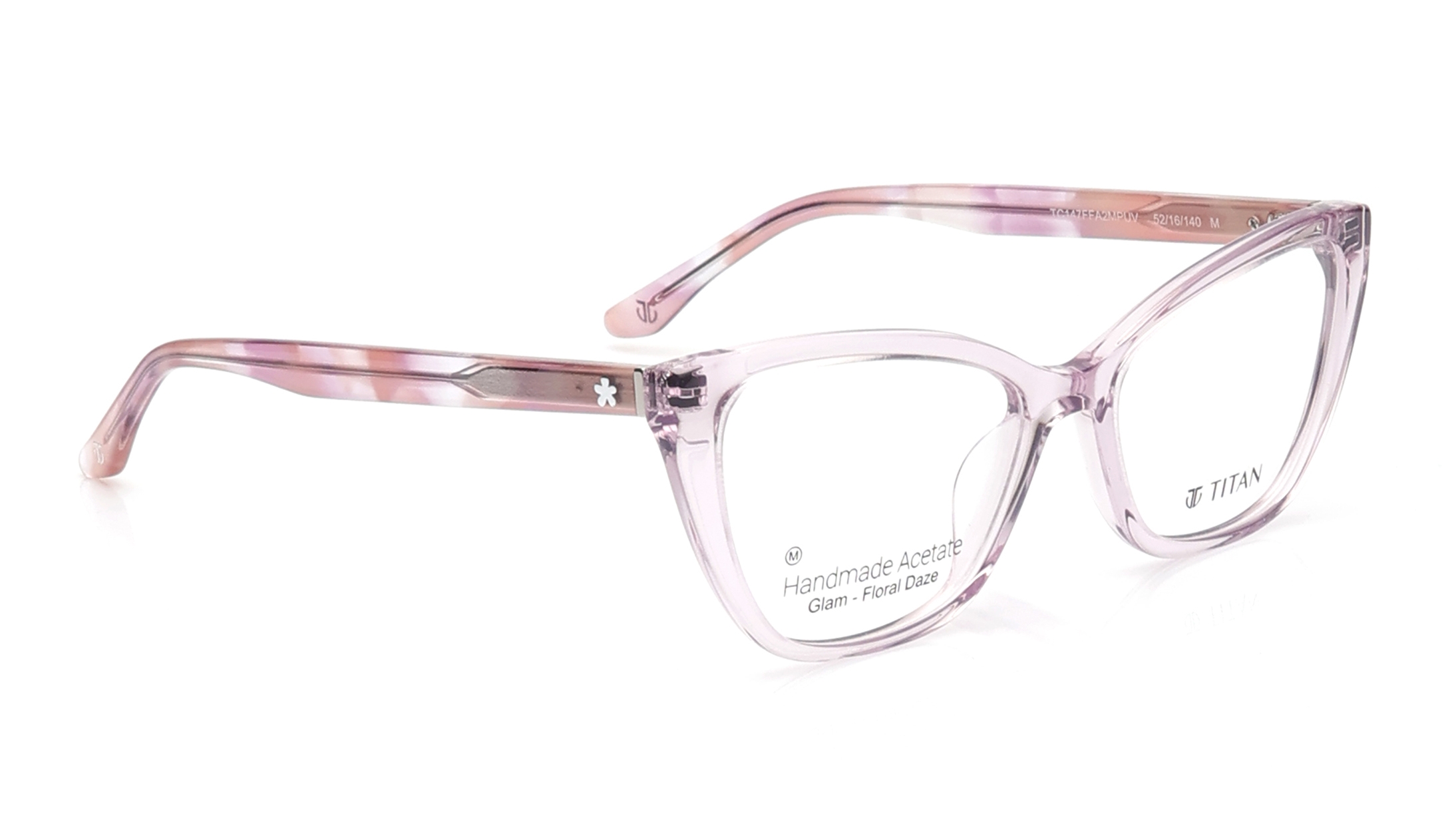 Image 1 of Purple CatEye Eyeglasses for Women from Titan Available at Titan Eye+