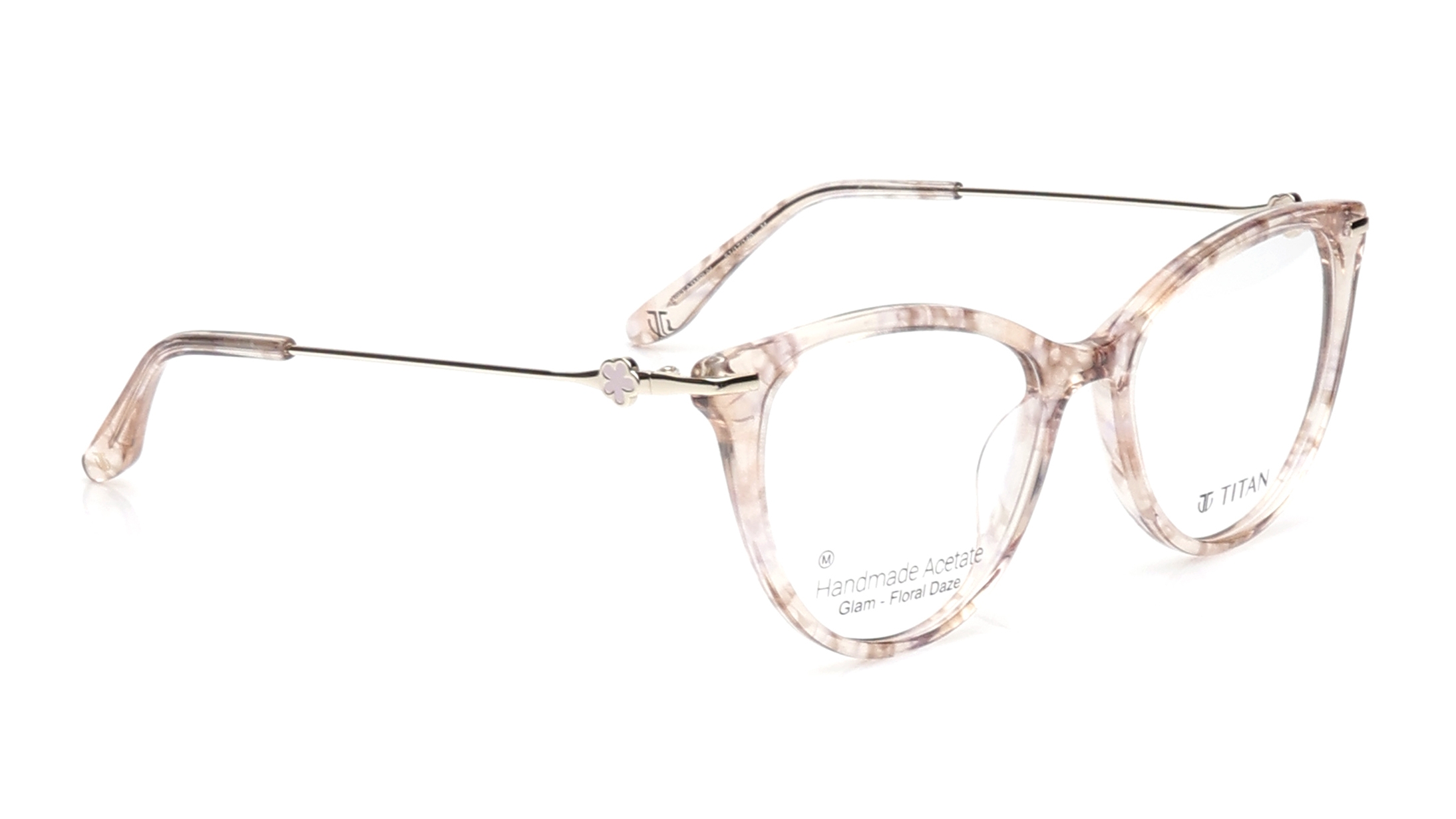Image 1 of Brown CatEye Eyeglasses for Women from Titan Available at Titan Eye+