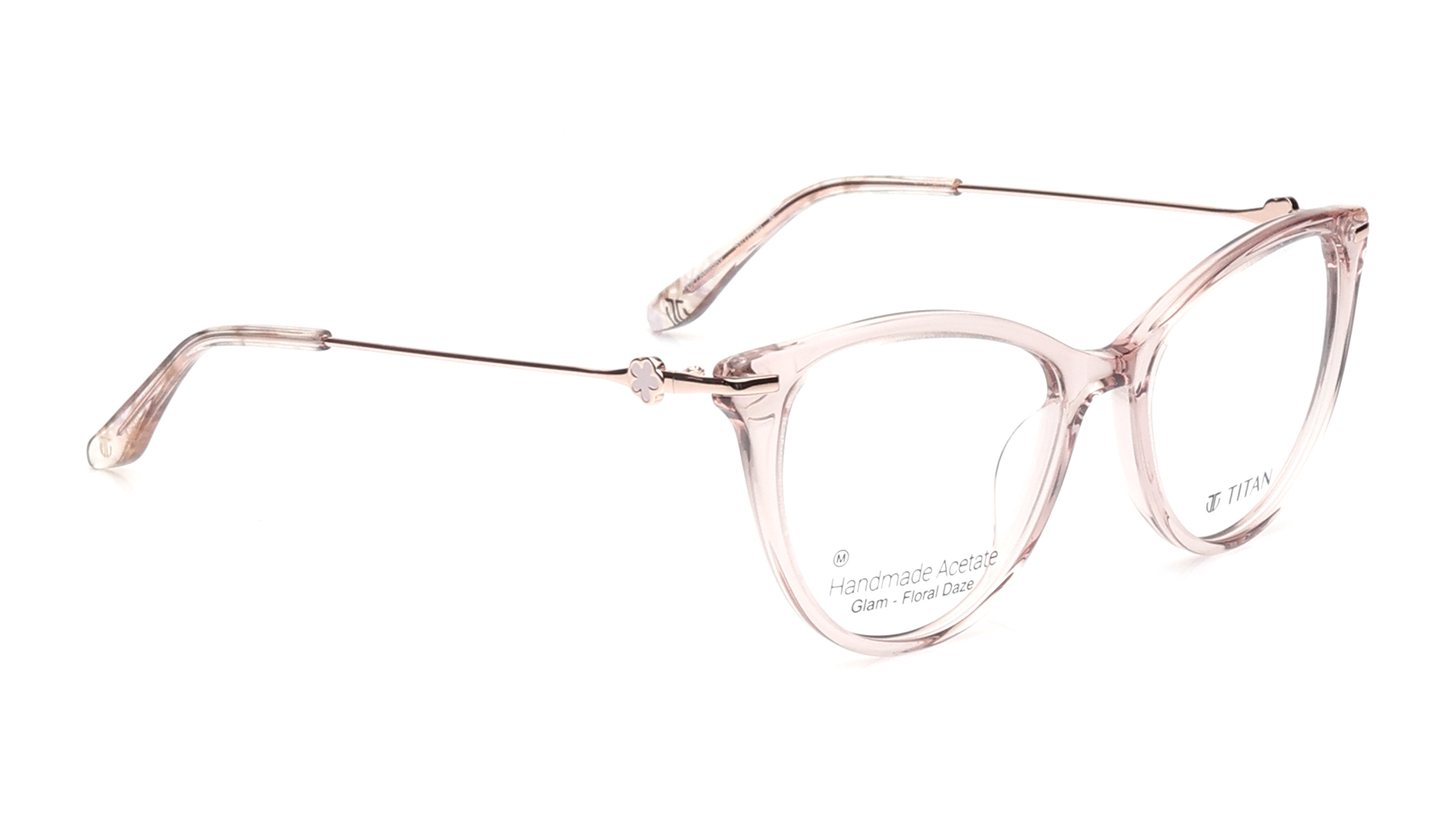 Image 1 of Brown CatEye Eyeglasses for Women from Titan Available at Titan Eye+