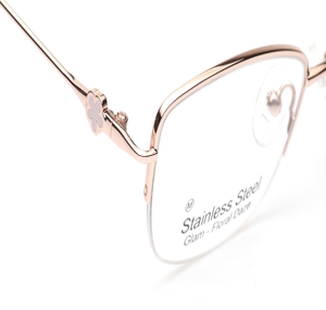 Image 2 of Rose Gold CatEye Eyeglasses for Women from Titan Available at Titan Eye+