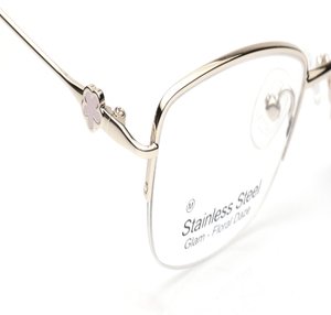 Image 2 of Gold CatEye Eyeglasses for Women from Titan Available at Titan Eye+
