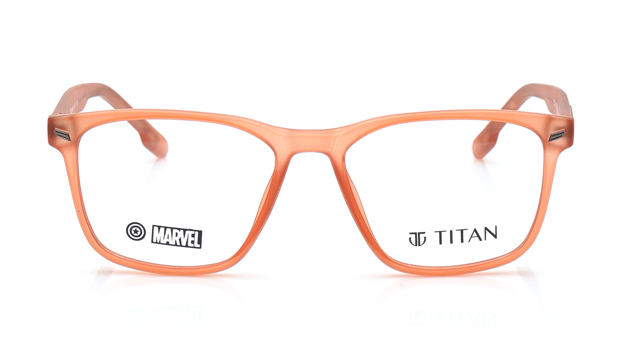Image 1 of Red Square Eyeglasses for Men from Titan Available at Titan Eye+