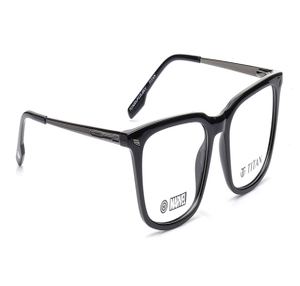 Image 2 of Black Rectangle Eyeglasses for Men from Titan Available at Titan Eye+