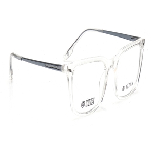 Image 2 of Transparent Rectangle Eyeglasses for Men from Titan Available at Titan Eye+