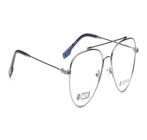 Image 2 of Gun Metal Aviator Eyeglasses for Men from Titan Available at Titan Eye+