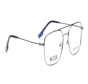 Image 2 of Gun Metal Navigator Eyeglasses for Men from Titan Available at Titan Eye+