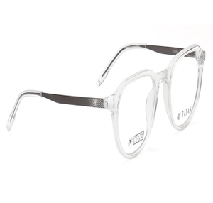 Image 2 of Transparent Round Eyeglasses for Men and Women from Titan Available at Titan Eye+