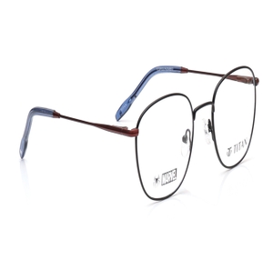 Image 2 of Black Square Eyeglasses for Men and Women from Titan Available at Titan Eye+