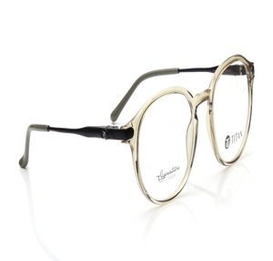 Image 2 of Green Round Eyeglasses for Men and Women from Titan Available at Titan Eye+