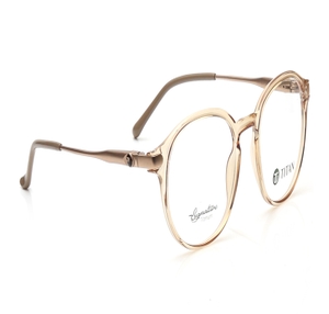 Image 2 of Brown Round Eyeglasses for Men and Women from Titan Available at Titan Eye+