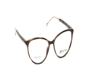 Image 2 of Brown CatEye Eyeglasses for Women from Titan Available at Titan Eye+