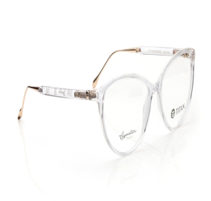 Image 2 of Transparent CatEye Eyeglasses for Women from Titan Available at Titan Eye+